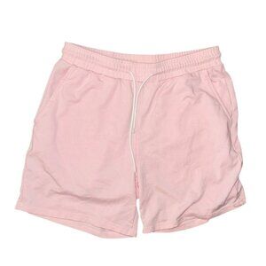 Pink Shein  Drawstring Shorts M Cotton/Polyester Blend